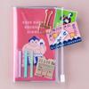 Limited Edition EDiT Small Grid Notebook with PVC featuring Japanese Icons Kokeshi Dolls Marks (B7 size, cover) - EDI-NB36-B