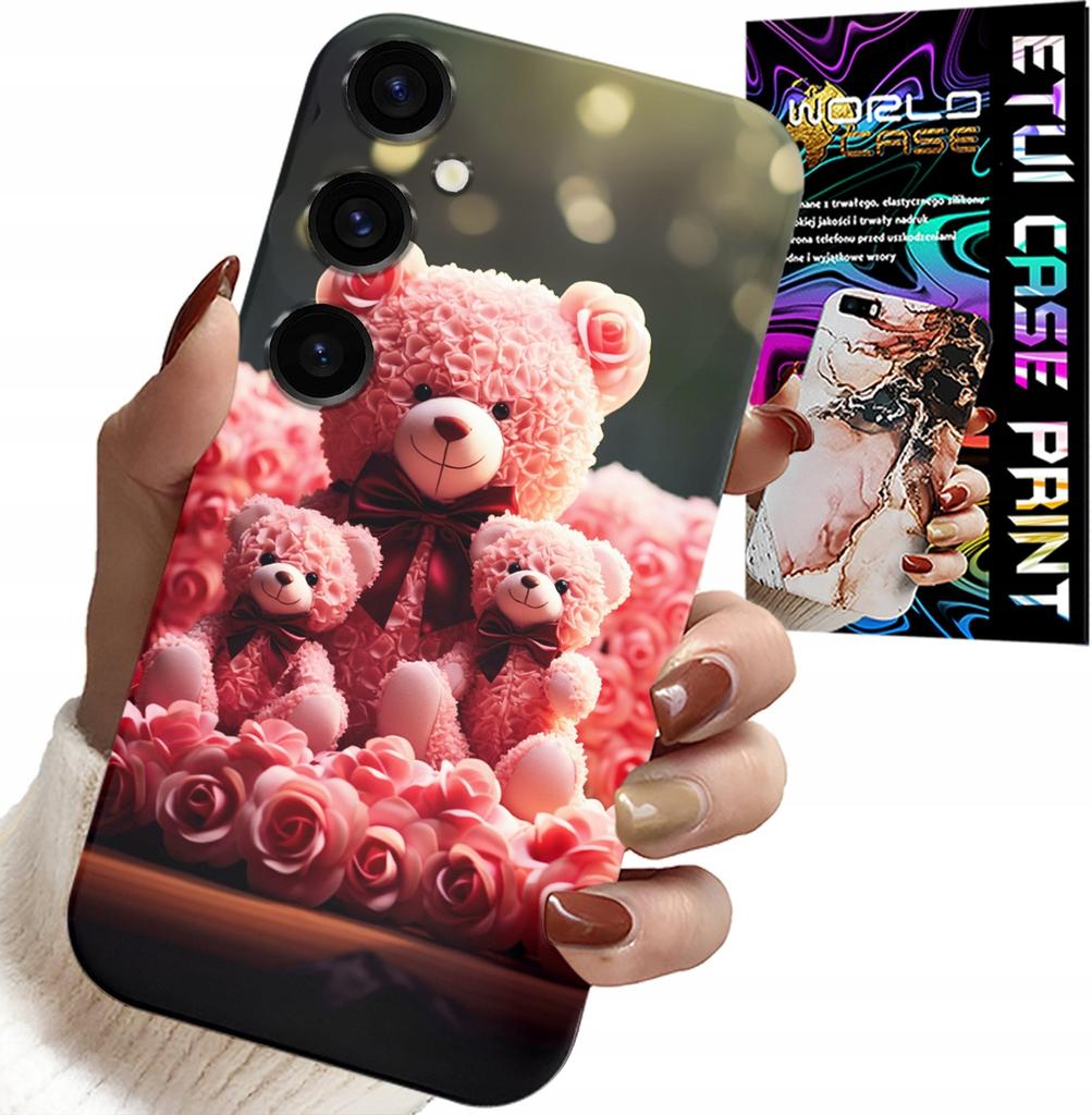 Etui Do Samsung Galaxy A04S - Rodzinka Różanych Misiów Upominek +Folia