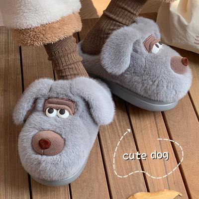 Cartoon Cotton Slippers for Women, Autumn and Winter Thick Soled New Indoor Home Warm Cotton Slippers