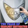 Professional Car Headlight Restoration Spray, Easy Maintenance Kit, Repairs Oxidation, Yellowing, and Blurred Headlights, Comes with Polishing Abrasiv