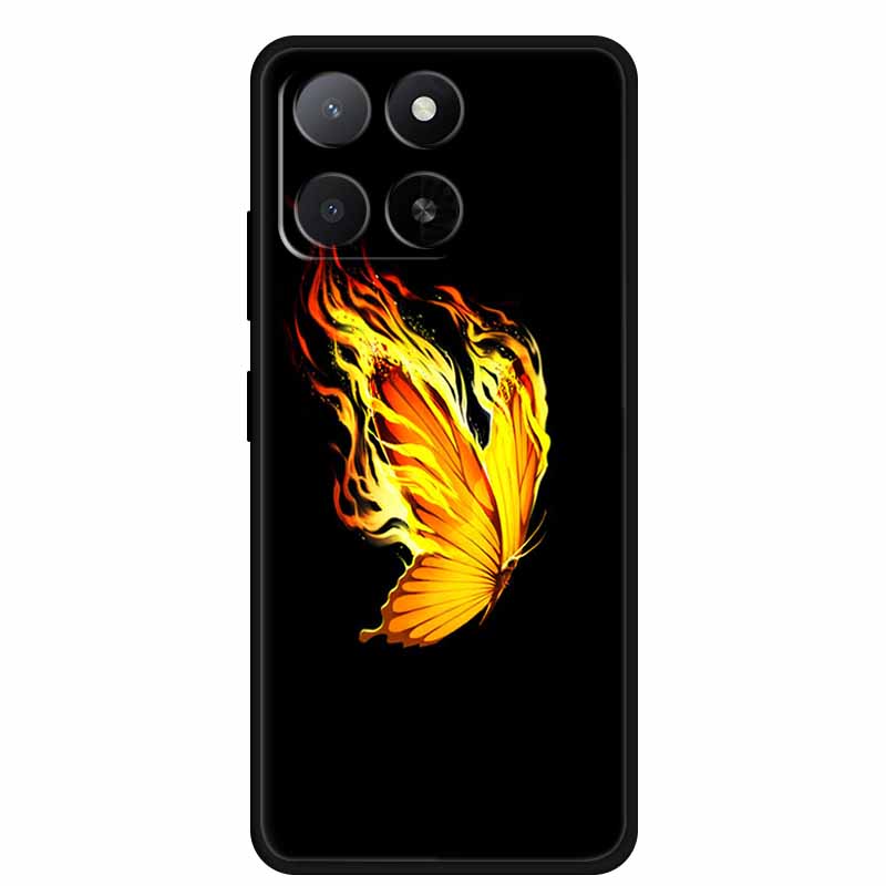 Für ZTE Blade A55 A35 Hülle Tiere Weiches Silikon TPU Handyhüllen Rückseite für ZTE Blade A35 BladeA55 Wolf Stoßfest Cool Capa