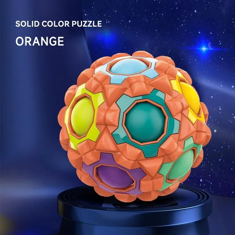 Children’s Thinking Training Sensory Toy - Rainbow Ball Puzzle Magic Cube Antistress Fidget Tool for Adult Decompression Massage