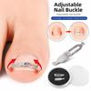 2PCS Stainless Ingrown Toenail Corrector Adjustable Curved Toenail Repair Tool  Home Foot Care