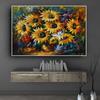 Abstract Canvas Painting Flower Oil Painting Wall Art Pictures Sunflower Posters for Living Room Cuadros Home Decor Unframed