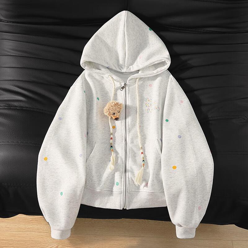 

Женская повседневная свободная толстовка с капюшоном S