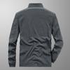 Casual Jacket Men's Spring and Autumn Thin Top Loose Large Size Middle-aged and Young Business Casual Stand Collar Jacket