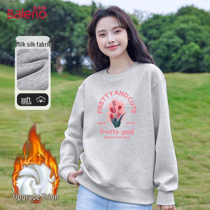 Baleno Women's Fleece Lined Crewneck Sweatshirt