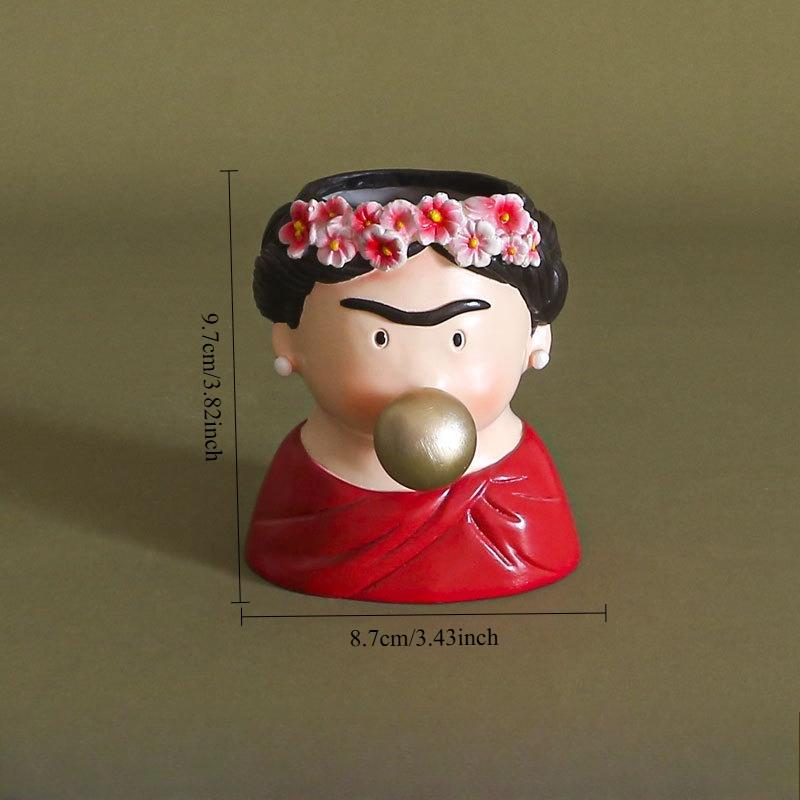 

Cute Mini Succulent Pot with Cartoon Figure Creative Decor Planter Ashtray