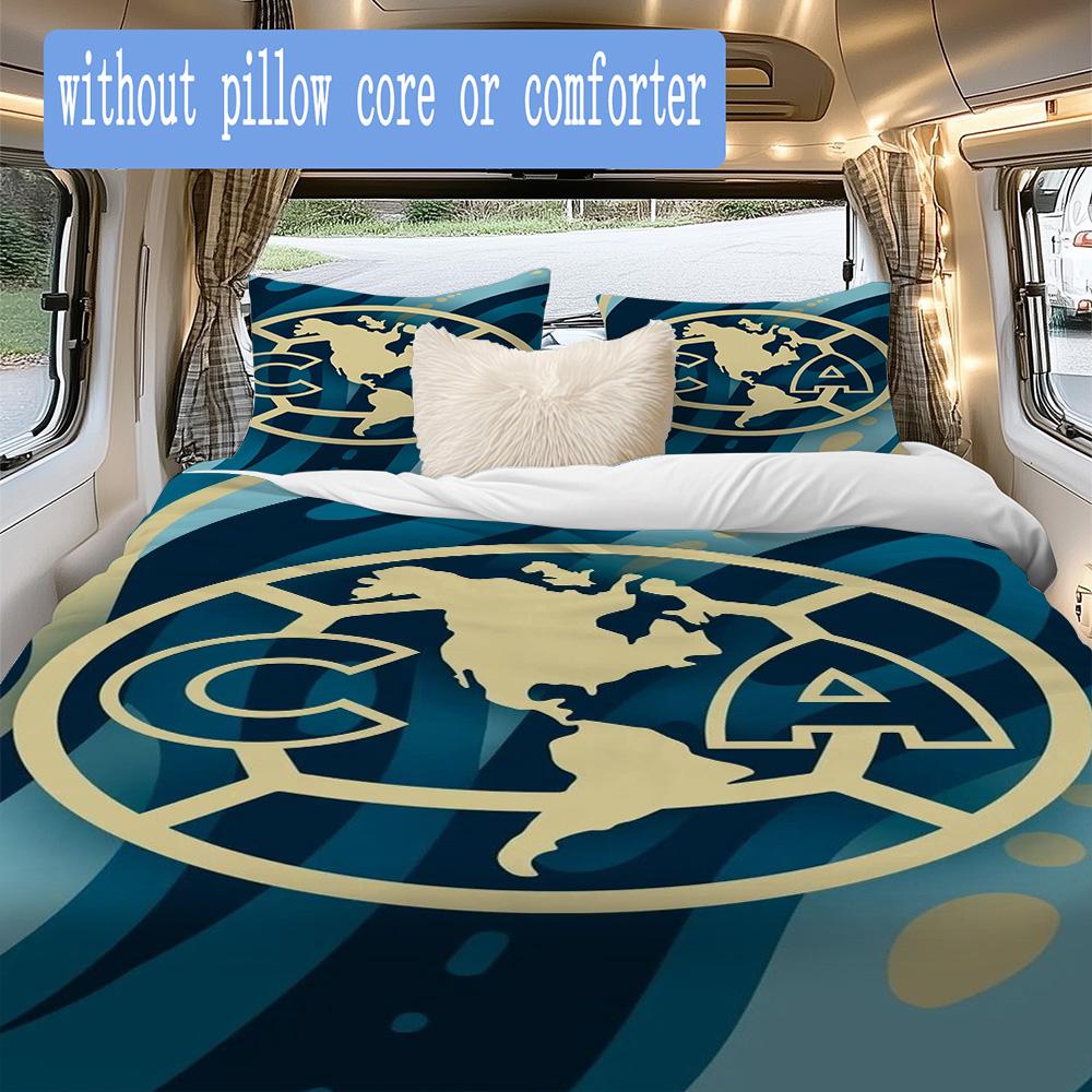 Club América logo Pattern Bedding,Quilt Set Quilt Cover Pillowcase Home Birthday Gift (1*duvet cover+2*pillowcase,without core)XSJT0917423