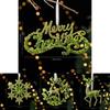 Christmas Tree Scene Decor With Glitter Snowflake Ornaments And Acrylic Material For Holiday Celebrations