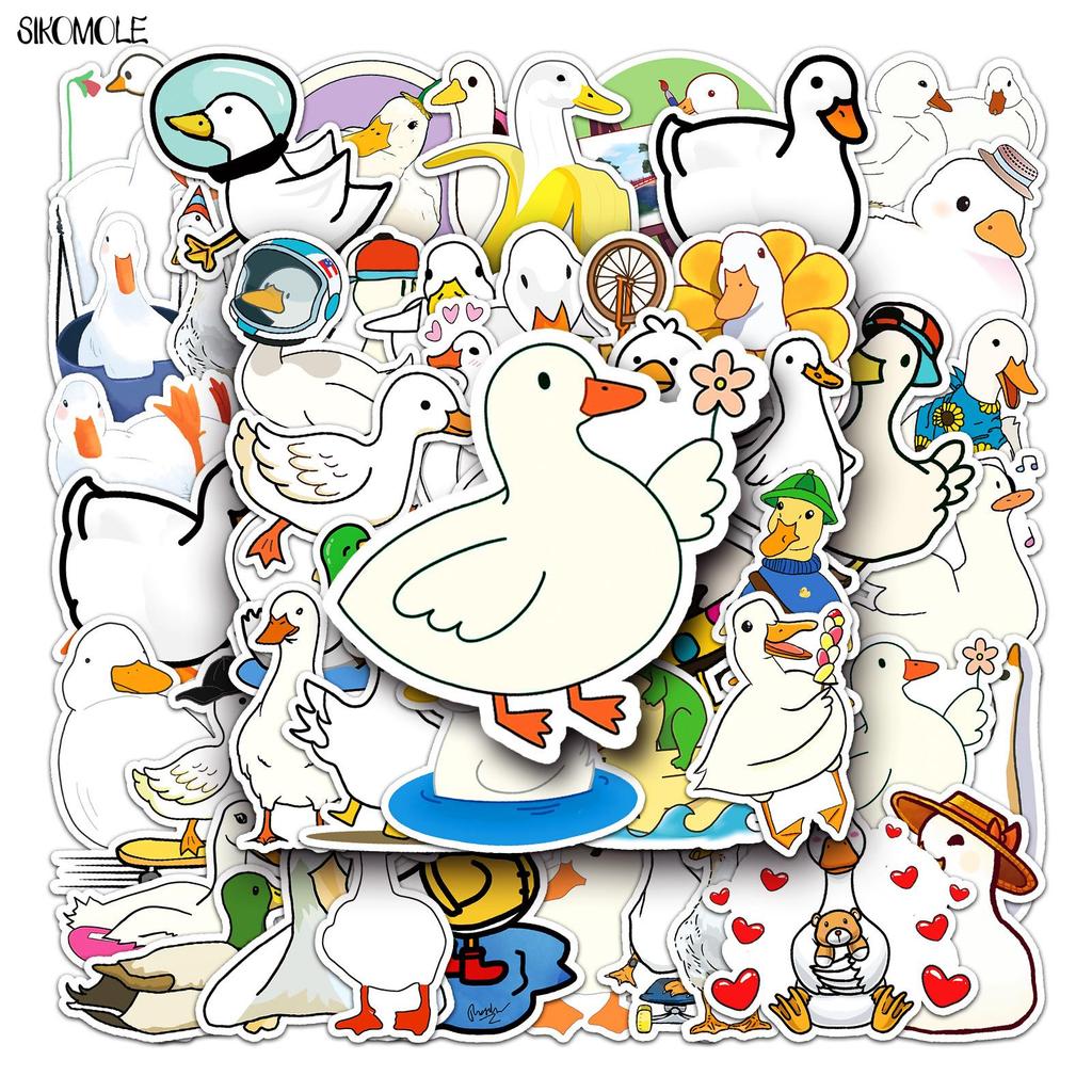 10 30 50PCS Mixed Cartoon Cute Duck Stickers Animals DIY Helmet Skateboard Laptop Motorcycle Graffiti Sticker Decals Kids Toy F5