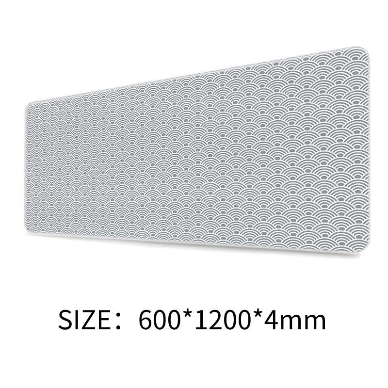 Black Desk Mat Japanese Mouse Pad Great Wave Mousepad Art Rubber Mat Mouse Carpet Table Pads Pc Mats Office Accessories