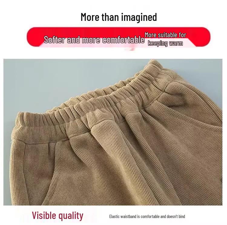 Winter-Cordhosen für Mädchen (Übergröße, mit Samtfutter): Dicke, stylische Herbst-/Winter-Freizeithosen für große Mädchen