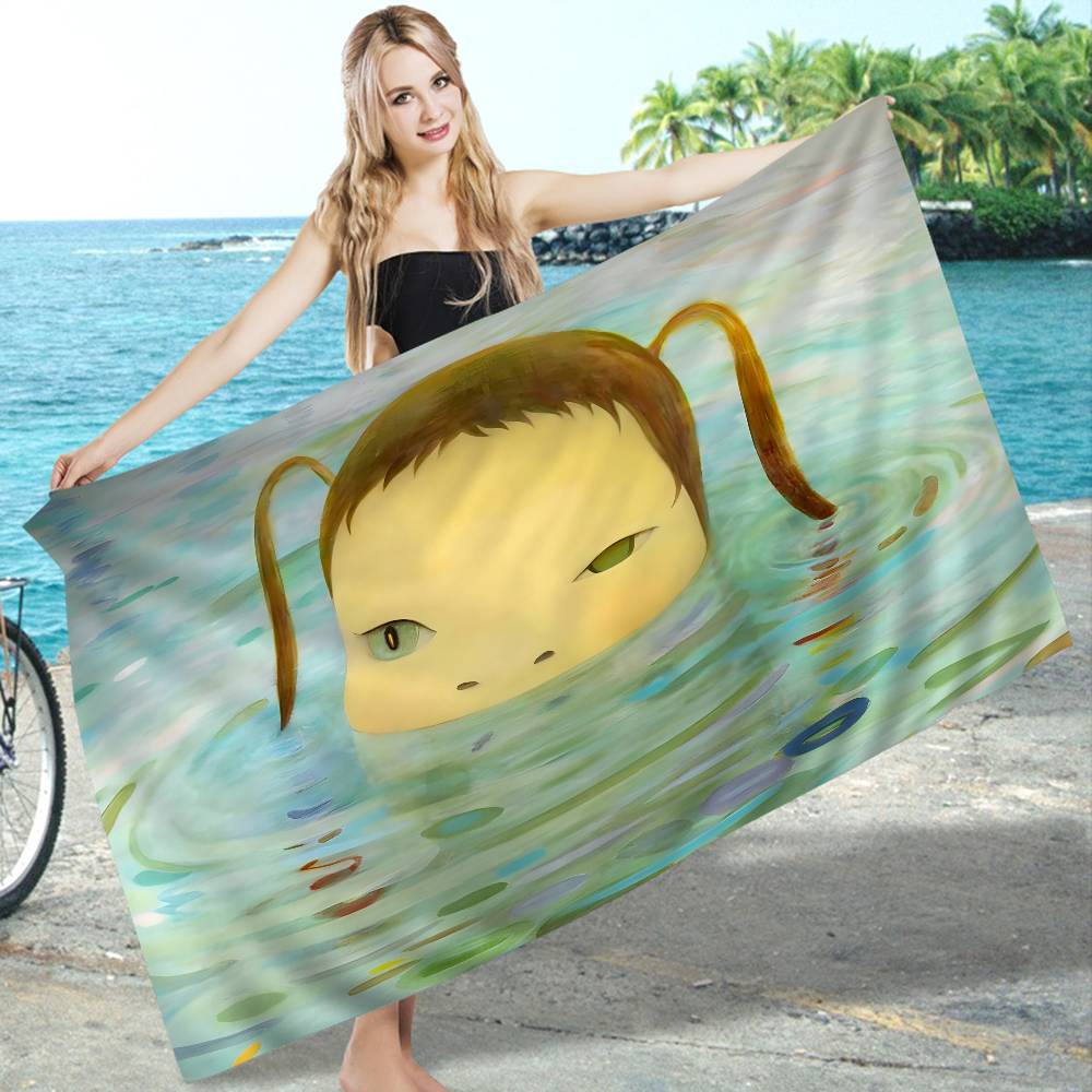 Yoshitomo Nara Dream Doll Vintage Microfiber Beach Towel Absorbent Quick Dry Soft Yoga Swimming Resort Mountain Climbing Towel