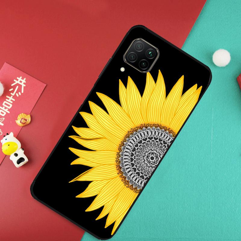 Sonnenblume Für Huawei Nova 12S 9 10 SE 7i 8i 11i 12i Y60 Y61 Y70 Y72 Y73 Y90 Y91 P20 P30 P40 Lite Hülle