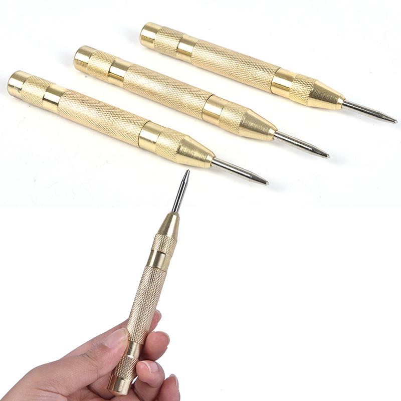 1Pc High Grade Automatic Center Punch Positioner High Hardness Hard Alloy Punchs золотой