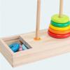 10 Rings Puzzle Game Wooden Tower rly Educational Logic Thinking Block Game Toy for Kids