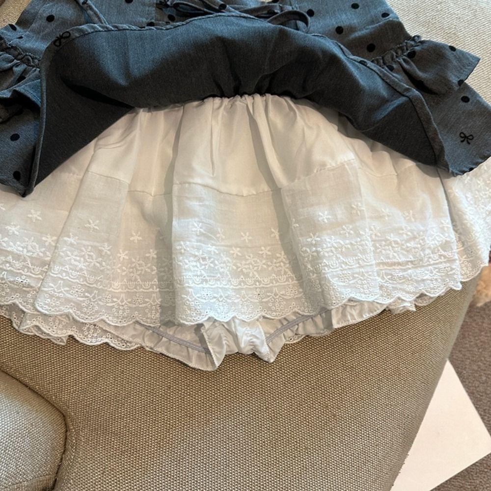 Dot Short Puff Skirt Lace Mini Cake Skirt Fashion Flounce Short Skirt  Streetwear