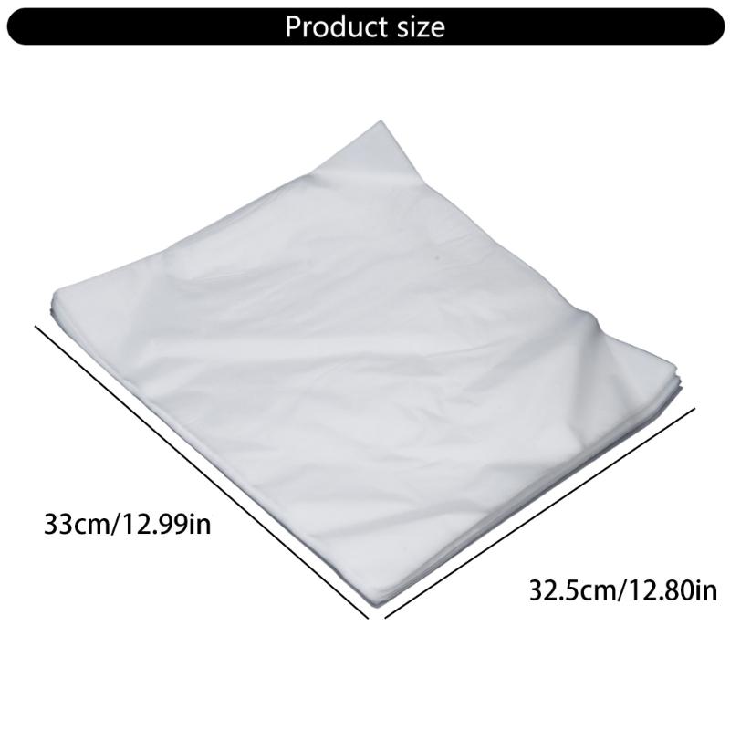 50 Record Sleeves Crystal Clear Vinyl Record Storage Protector 12" Outer Sleeves Record Storage for LP Album Covers