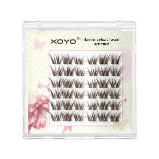 XOYO Glue-Free Segmented False Eyelashes - Sweet & Spicy Collection 6 Rows, 36 Clusters