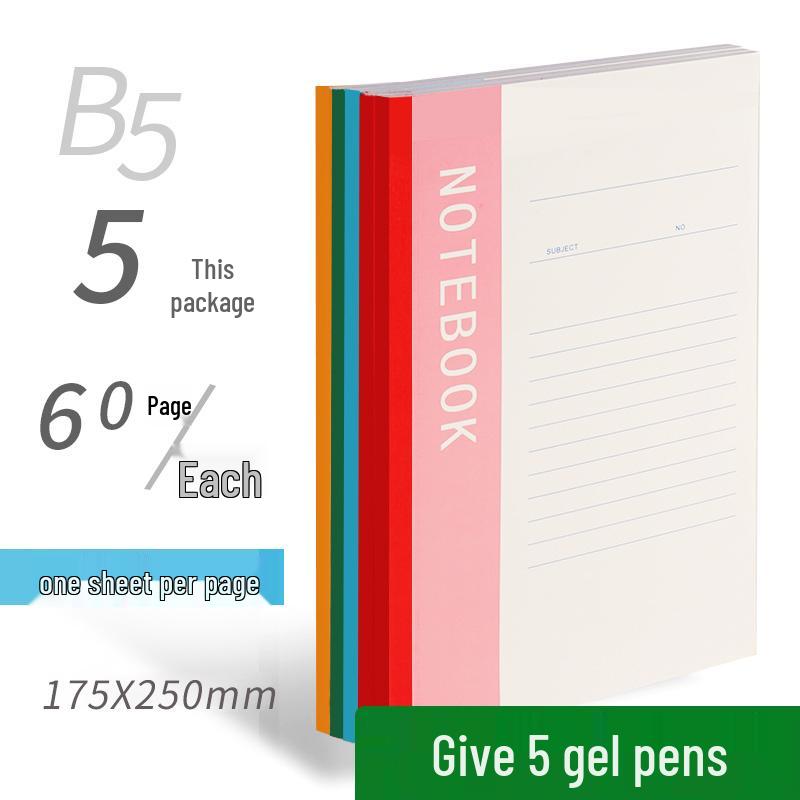 30 Super Thick B5 Soft Cover College Notebooks - Ideal for Classroom Notes & Diaries