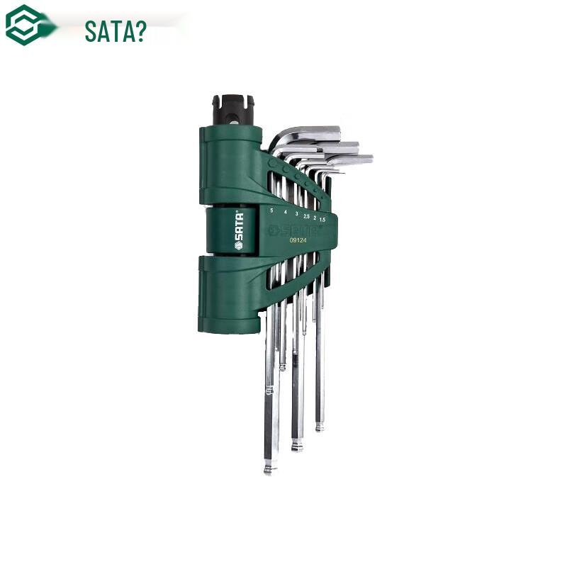 SATA 9-Piece Long Ball-End Hex Wrench Set 9-Piece Set