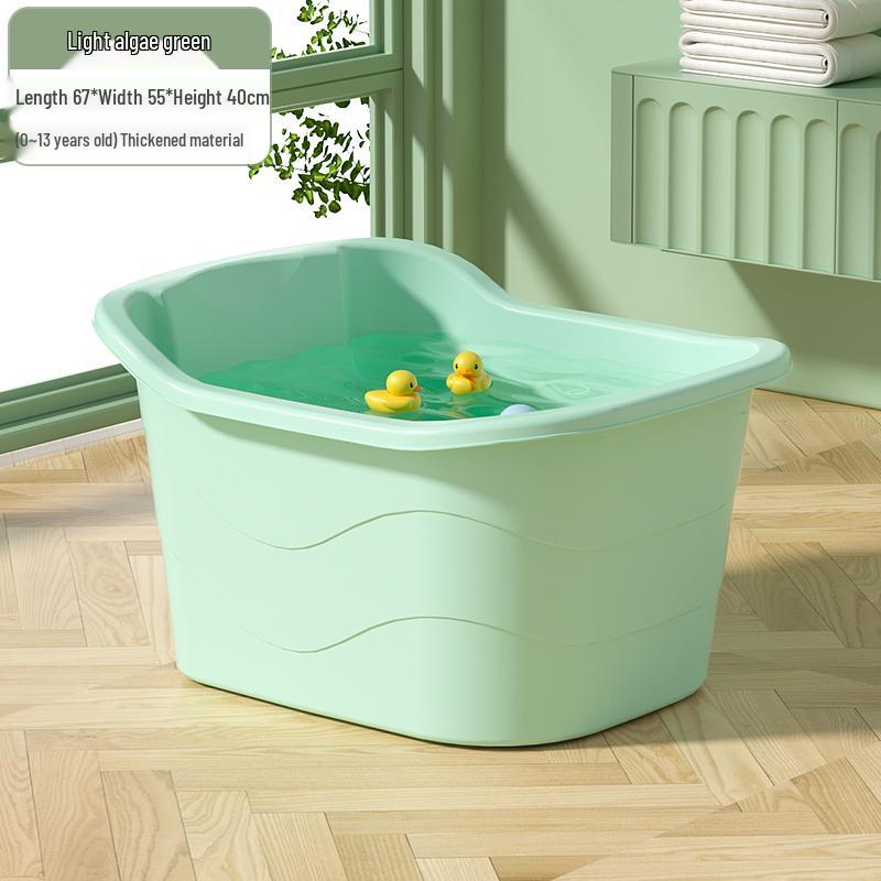 Large Infant & Child Soaking Bathtub - Full Body Bath Tub for Home