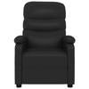 Exclusive House - Black Faux Leather Electric Reclining Armchair