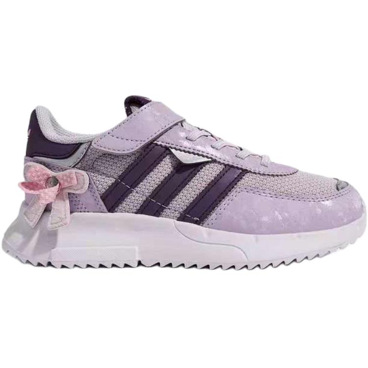 Adidas Originals Retropy F2 CF EL C Comfortable Versatile Low-Top Casual Shoes Kids sneaker Purple KJ7598
