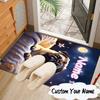 Custom Name Bulldog Comfortably Carpet, Chair Rug,Area Rug for Office Bedroom Living Rooms Bedroom, Doormat Decor Christmas Fan Gifts