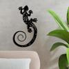 Metal Gecko Lizard Wall Art Porch Decoration Ornament for Indoor Outdoor Living Room