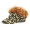 Men's Leopard Print Wig Cap Women's Baseball Cap