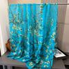 Small Flower Full of Stars Print Women Elegant Chiffon Georgette Bandana Scarf Summer Beach Sunscreen Thin Hijab Shawl