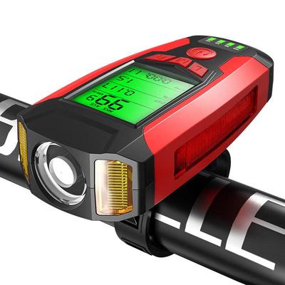 Claxon și Lumină Bicicletă Multifuncțională Lishi cu Vitezometru