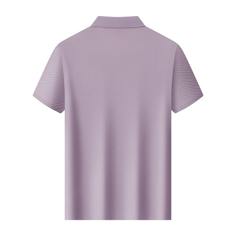 Romon Men's UPF50+Sunscreen Polo Shirt Ice Silk Breathable