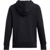 Under Armour Rival Fleece Wordmark Hooded Casual Letter Print Long Sleeve Sweatshirt Women sweatshirt Black 1386512-001
