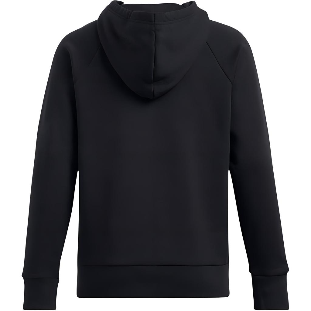 Under Armour Rival Fleece Wordmark Hooded Casual Letter Print Long Sleeve Sweatshirt Women sweatshirt Black 1386512-001