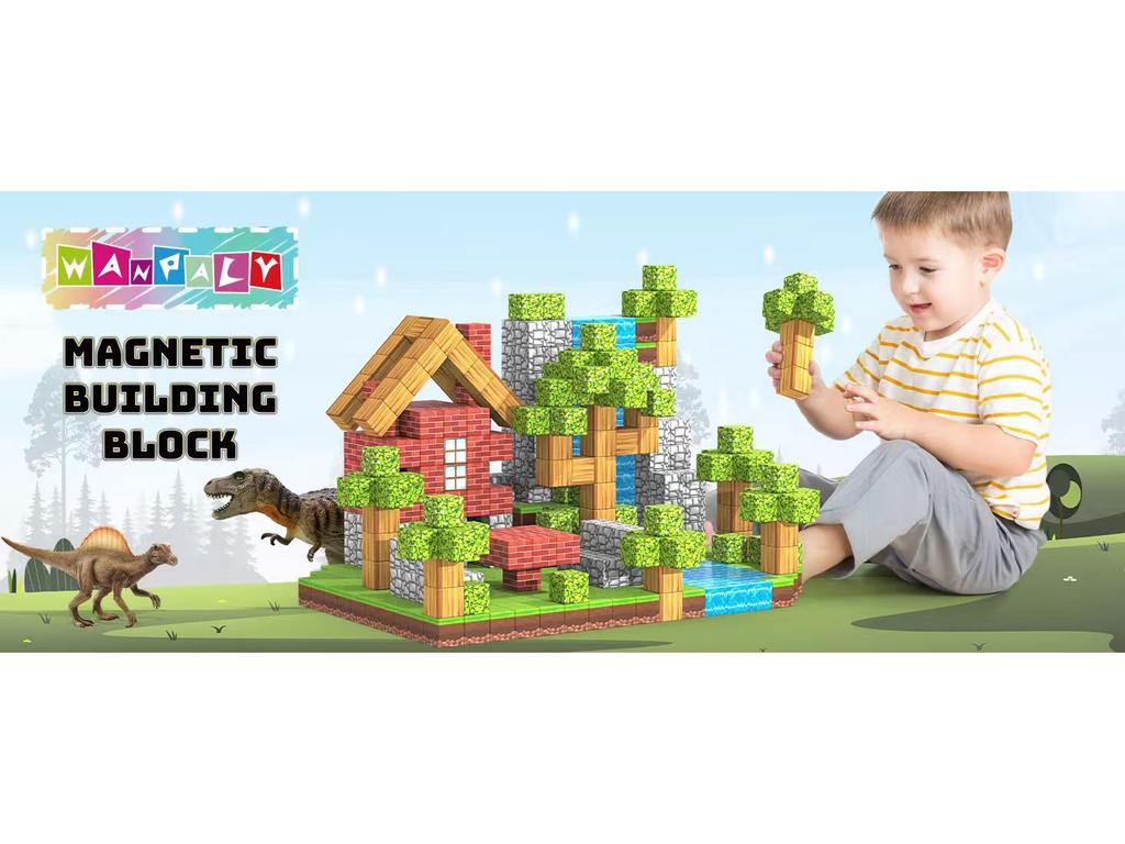 Magnetische Blockwelt: DIY Bausteine - Lernspielzeug für Kinder