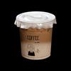DISHJOY Disposable Transparent Coffee & Milk Tea Cups with Lids