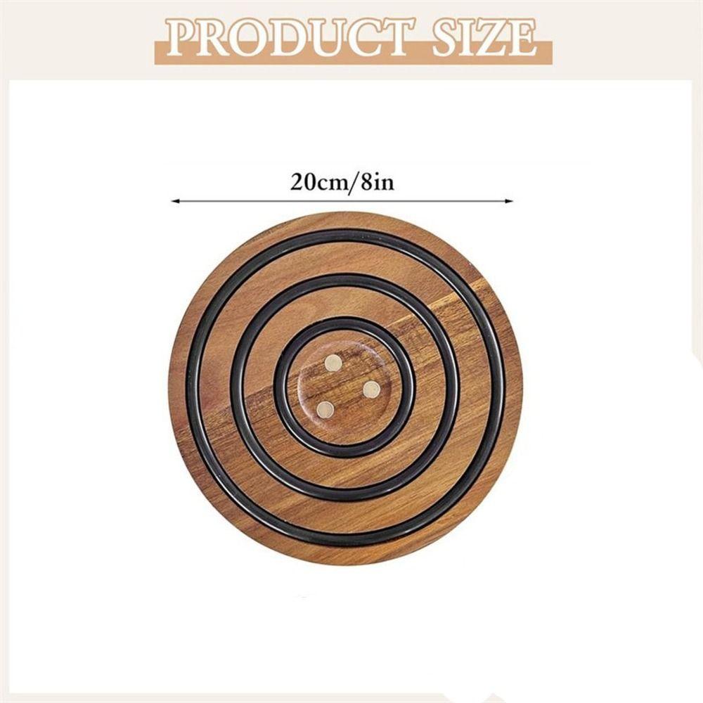 Easy To Clean Anti-scalding Pot Mat Unique Restaurant Pot Mats Wooden Magnetic Pot Mats  Hot Dishes