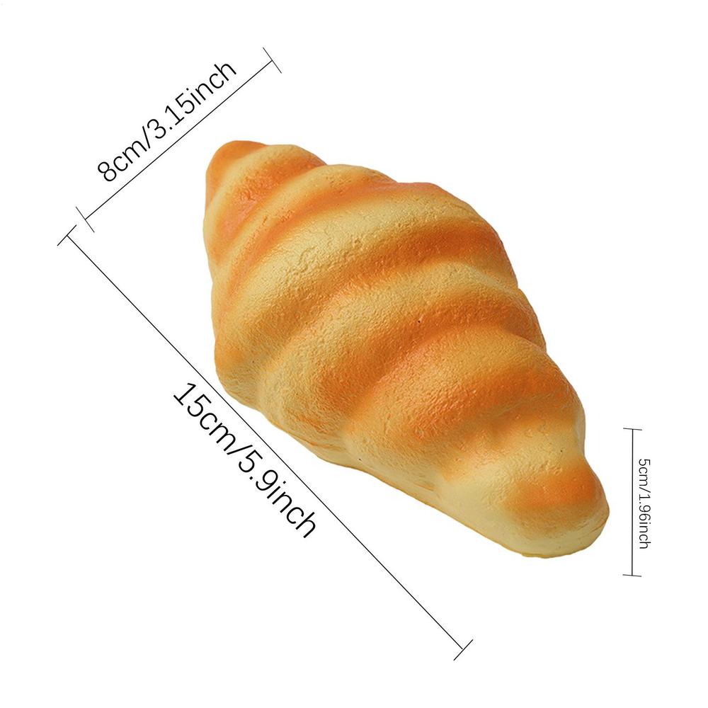 Bread Fidget Toy Squeeze Toy Bread Shape Simulation Sensory Fidget Toy Tear Resistant Funny Bread Stress Toy Bread Relaxing Toy