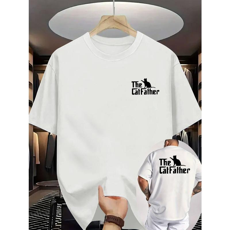 European sizes Summer New Men's Casual Printed T-shirt with Ribbed Crew Neck and Short Sleeves
