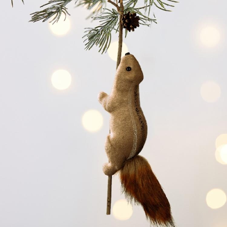 Cartoon Squirrel Ornament Christmas Tree Hanging Decoration For Christmas Tree And Nursery Room Wedding Holiday Party