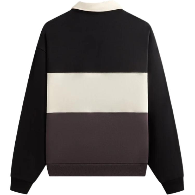 Kith Nelson Rugby Pullover Black Men Tops KHM033983-001
