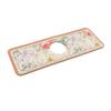Guard Behind Faucet Water Catcher Pad Draining Mat, Flower Printed, Reusable for Kitchen