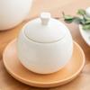 440ml Sugar Bowl With Lid Nordic Style Pure White Round Ceramic Concise Coffeeware Coffee Accessories Sugar Jar Dropshipping