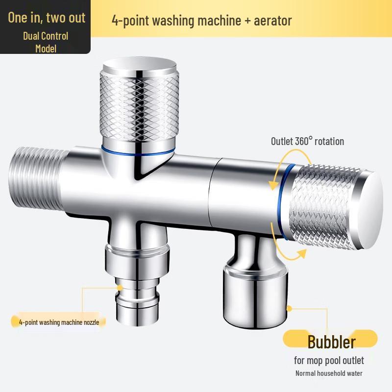 TLXT Dual-Control Rotatable Washing Machine Faucet