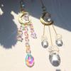 1ks,Crystal Chime Suncatcher,Domácí ložnice Balkonový Dekorační přívěsek Sun and Moon Prism