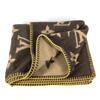 Louis Vuitton M92067 Monogram Rag Monogram interior throw blanket Angola Brown