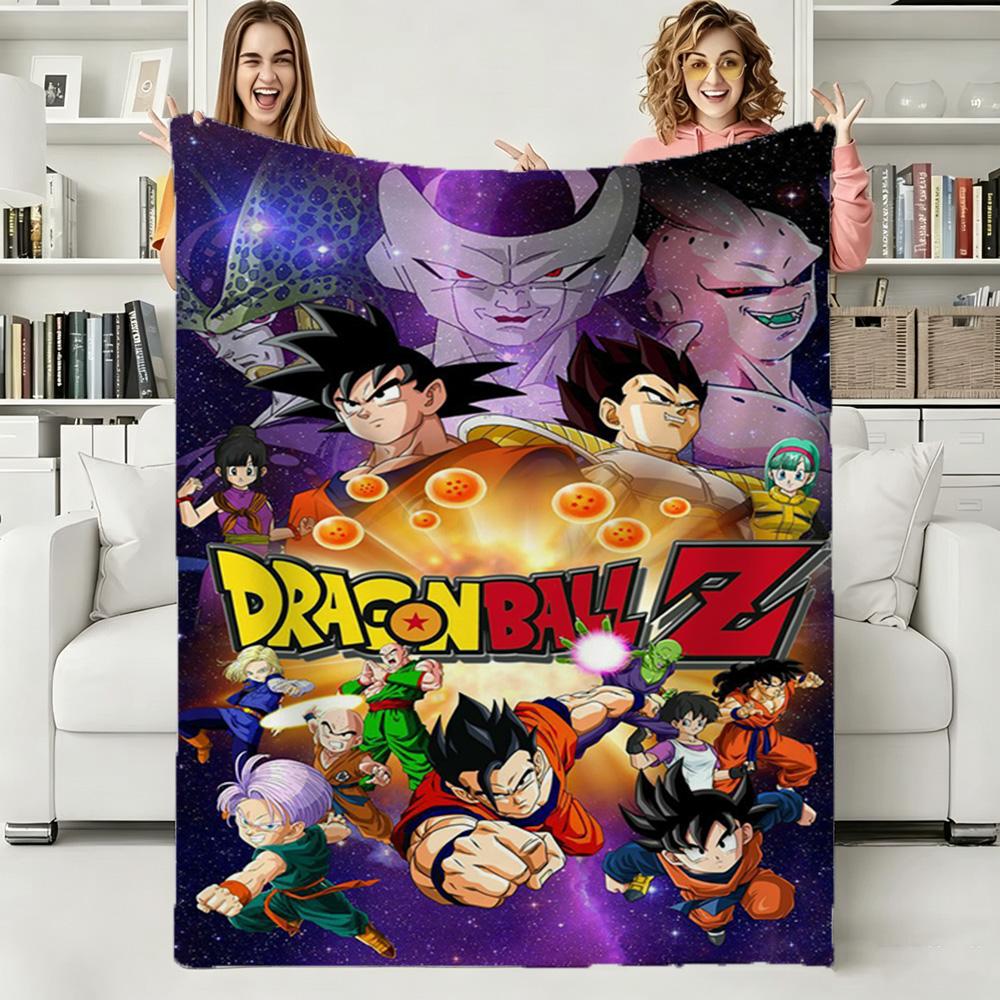 D-Dragon Ball Goku Super Z Soft Warm Flannel Blanket Art For Bedroom Wall Living Room Decor Bed Picnic Office for Birthday Gifts